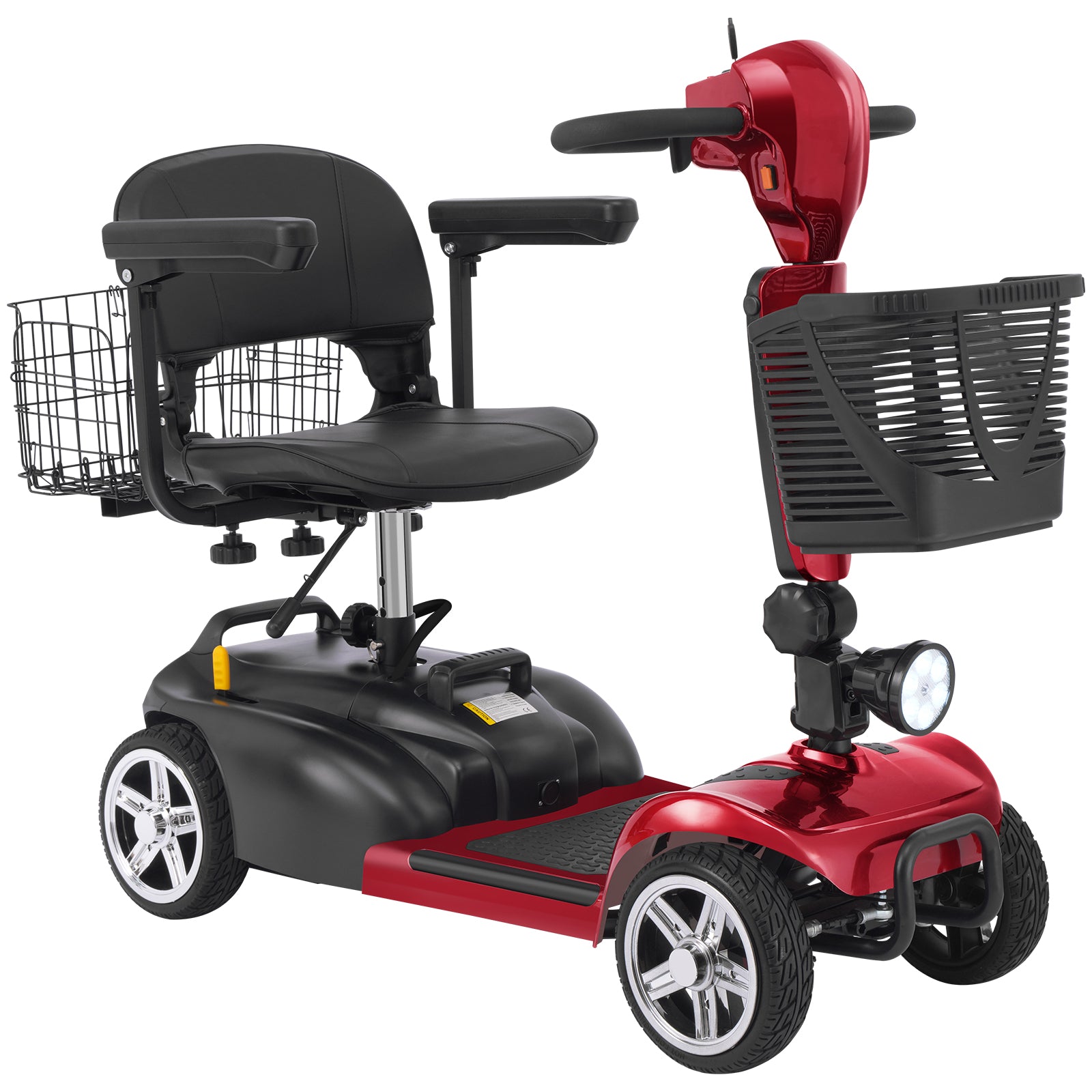 Ecomobi™ MS02 4-Wheel Mobility Scooter for Seniors – Lightweight & Compact, Up to 15 Mi Range