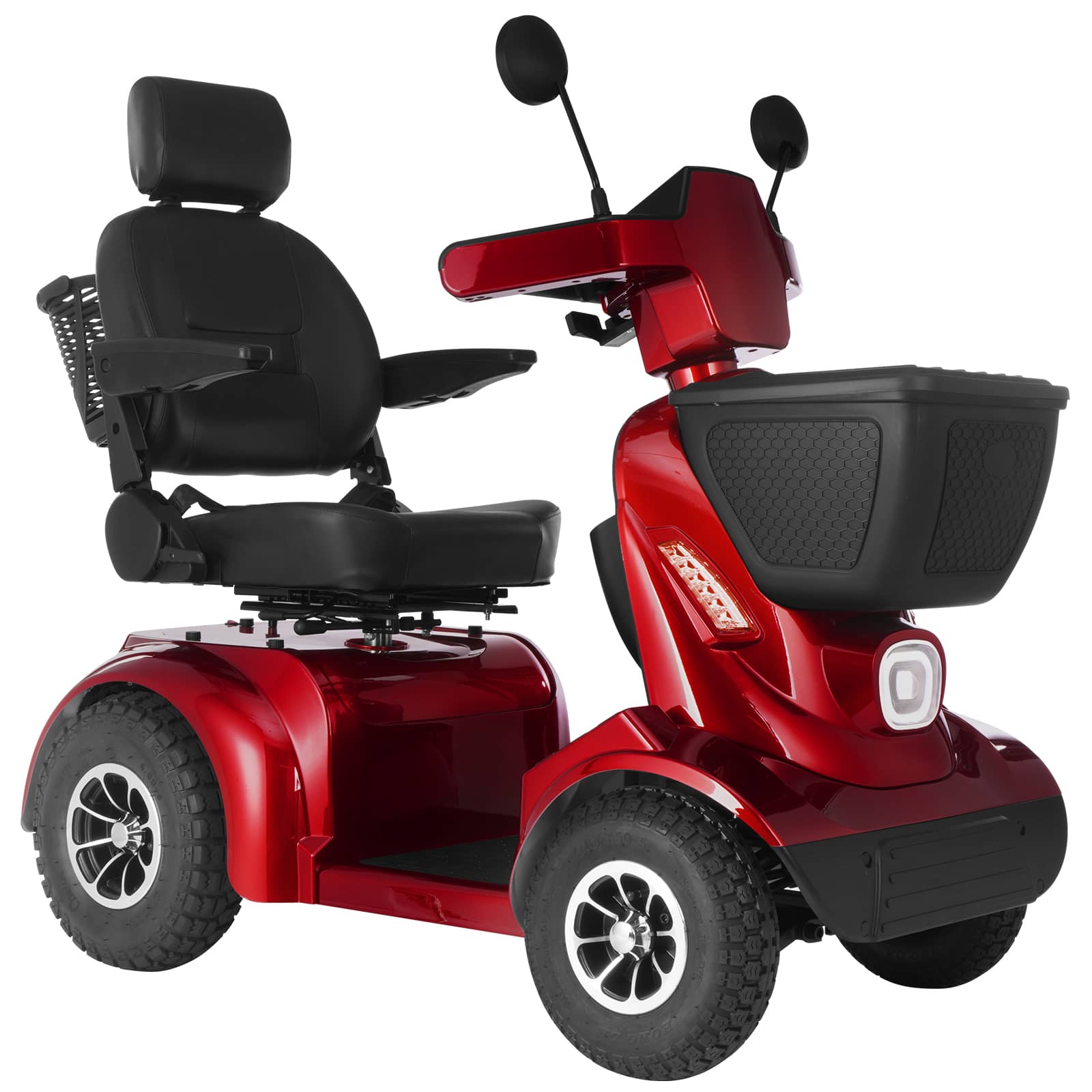 Ecomobi™ MS02 MAX Heavy-Duty Mobility Scooter for Seniors – 32-Mile Range | 500 lbs Capacity